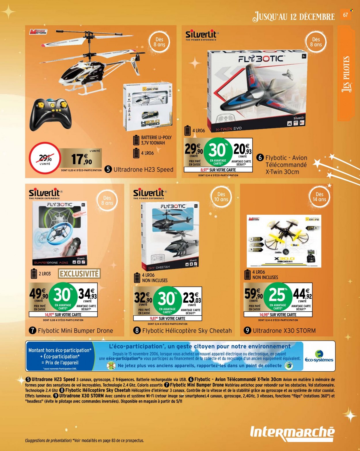thumbnail - Catalogue Intermarché - 26/10/2021 - 12/12/2021 - Produits soldés - drone, smartphone, hélicoptère. Page 67.