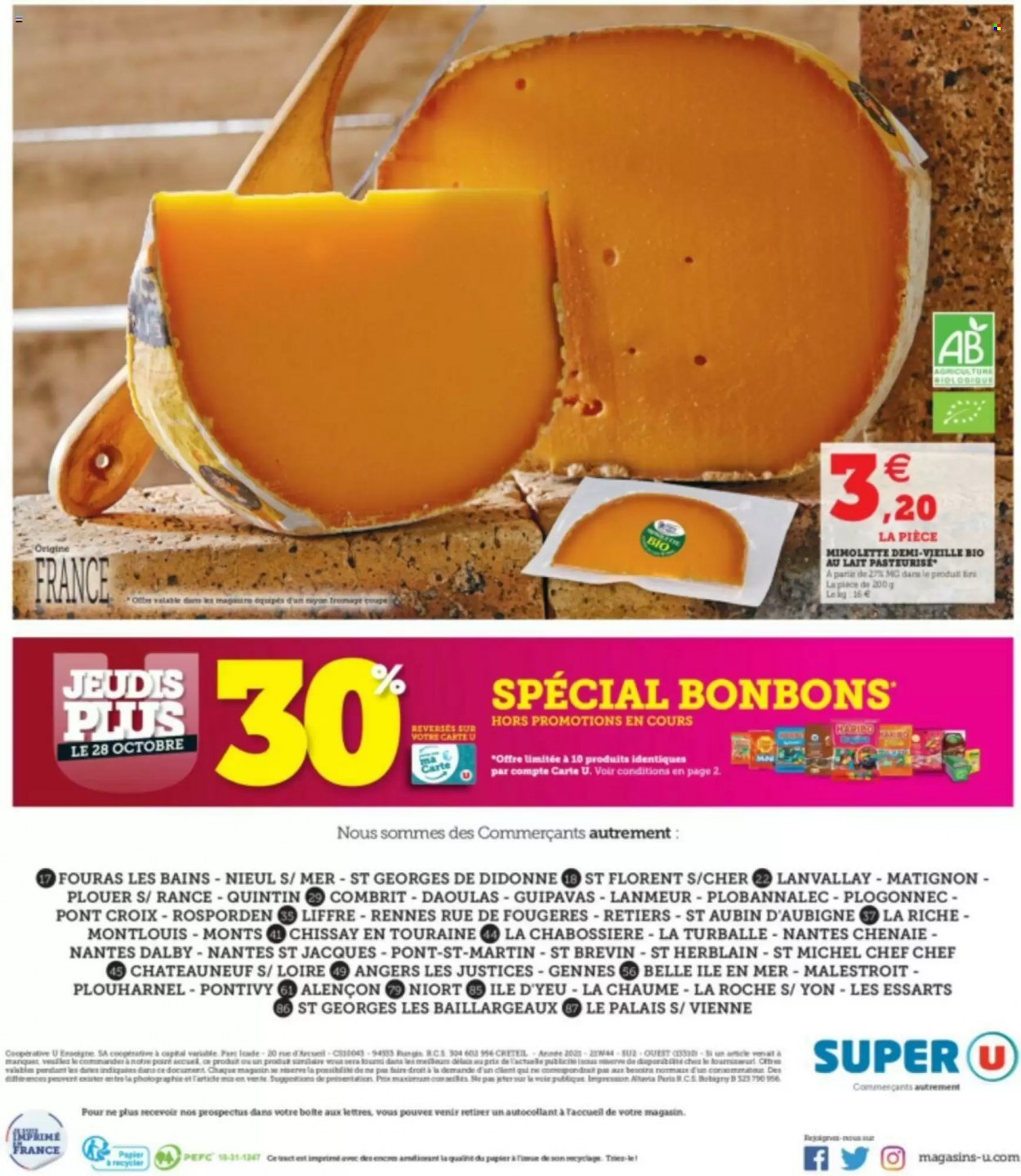 Catalogue SUPER U - 26/10/2021 - 30/10/2021. Page 8