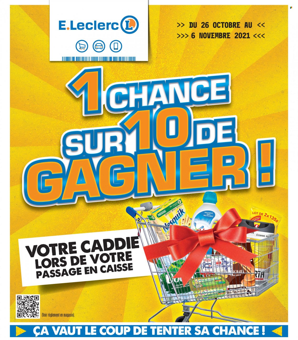 thumbnail - Catalogue E.Leclerc - 26/10/2021 - 06/11/2021 - Produits soldés - Carré Frais, Nestlé. Page 1.