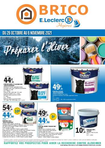 Catalogue E.Leclerc - 26/10/2021 - 06/11/2021.