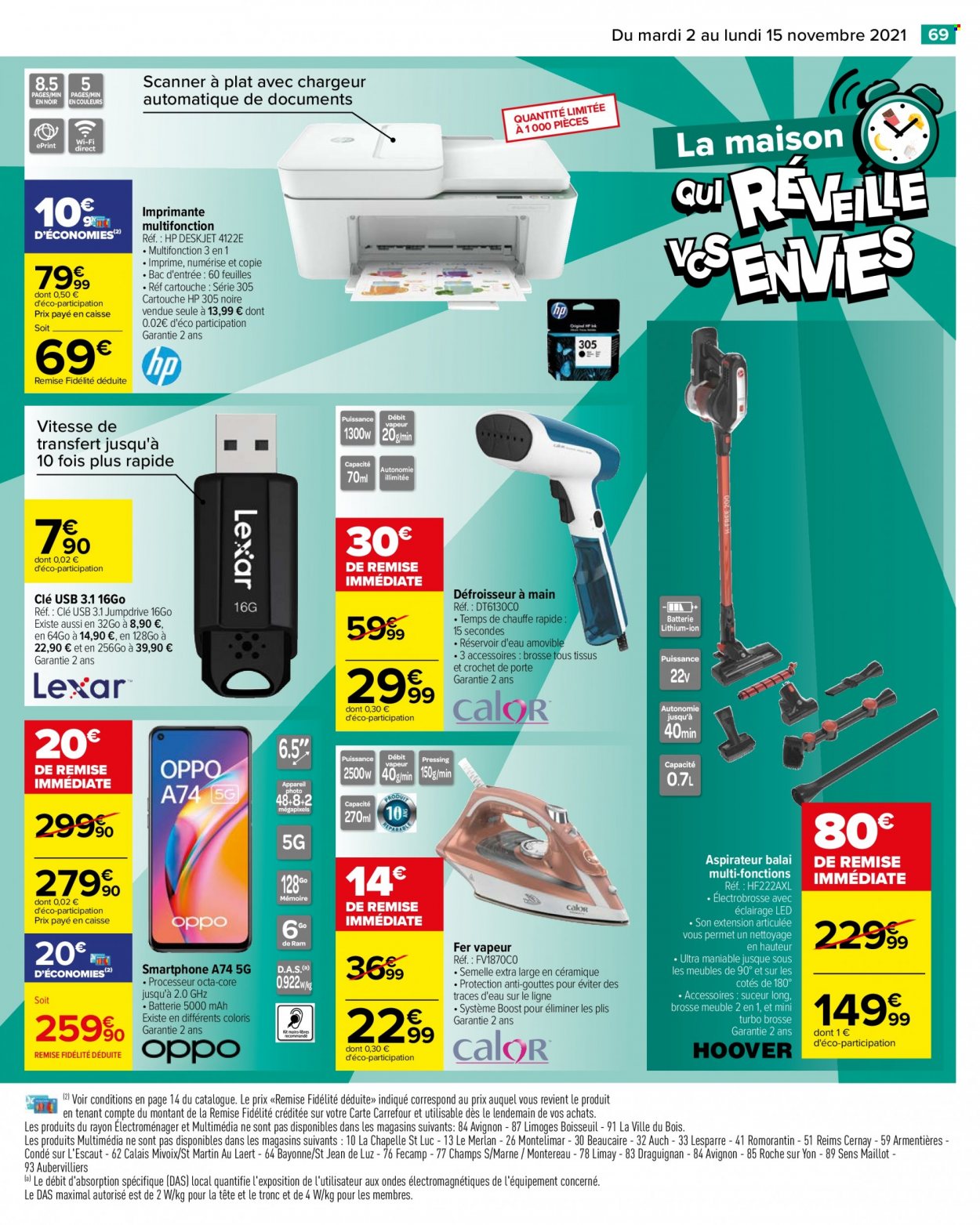 Catalogue Carrefour Hypermarchés - 02/11/2021 - 15/11/2021. Page 69