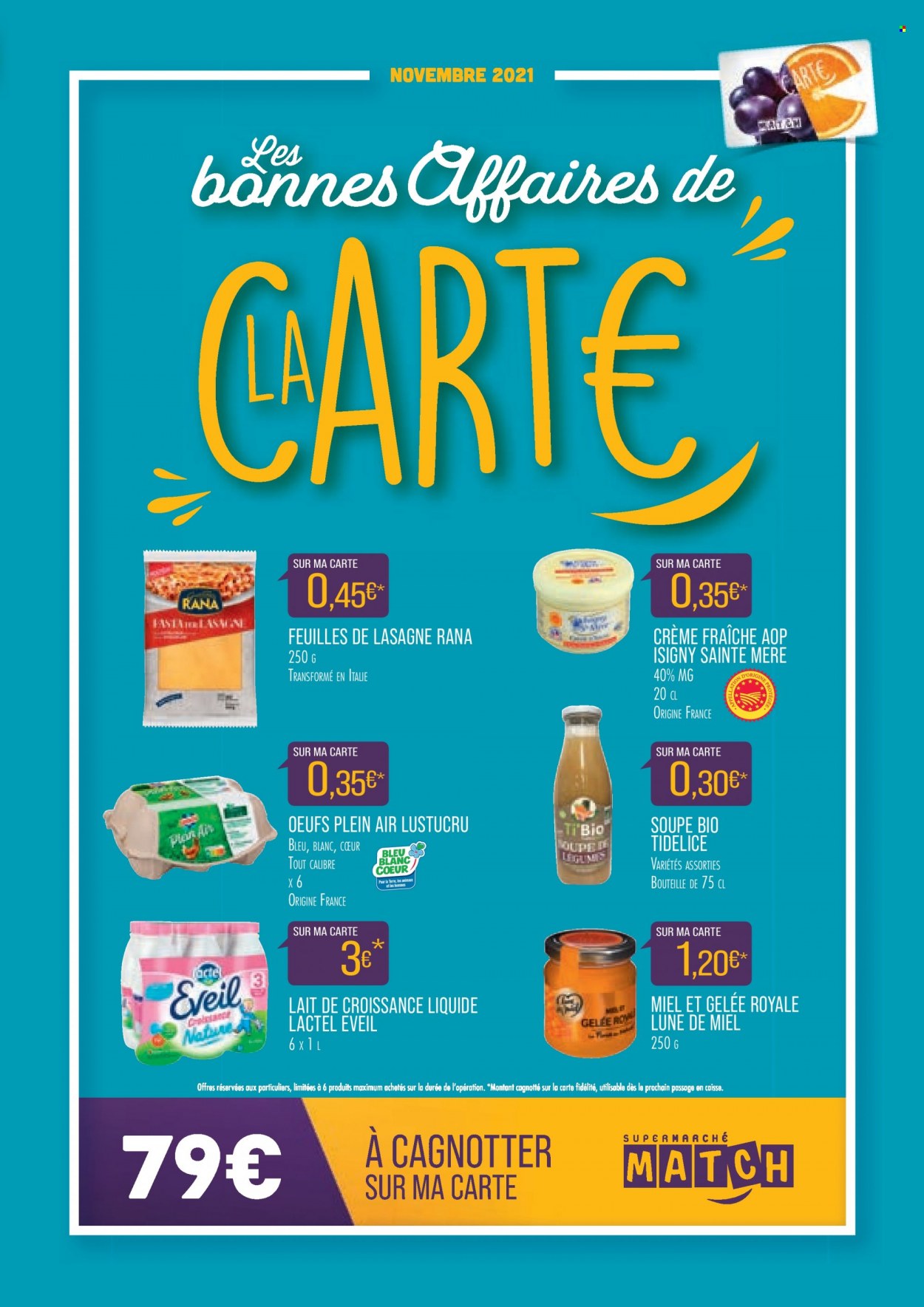 Catalogue Supermarché Match - 01/11/2021 - 30/11/2021. Page 1
