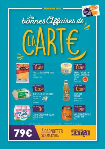 Catalogue Supermarché Match - 01/11/2021 - 30/11/2021.
