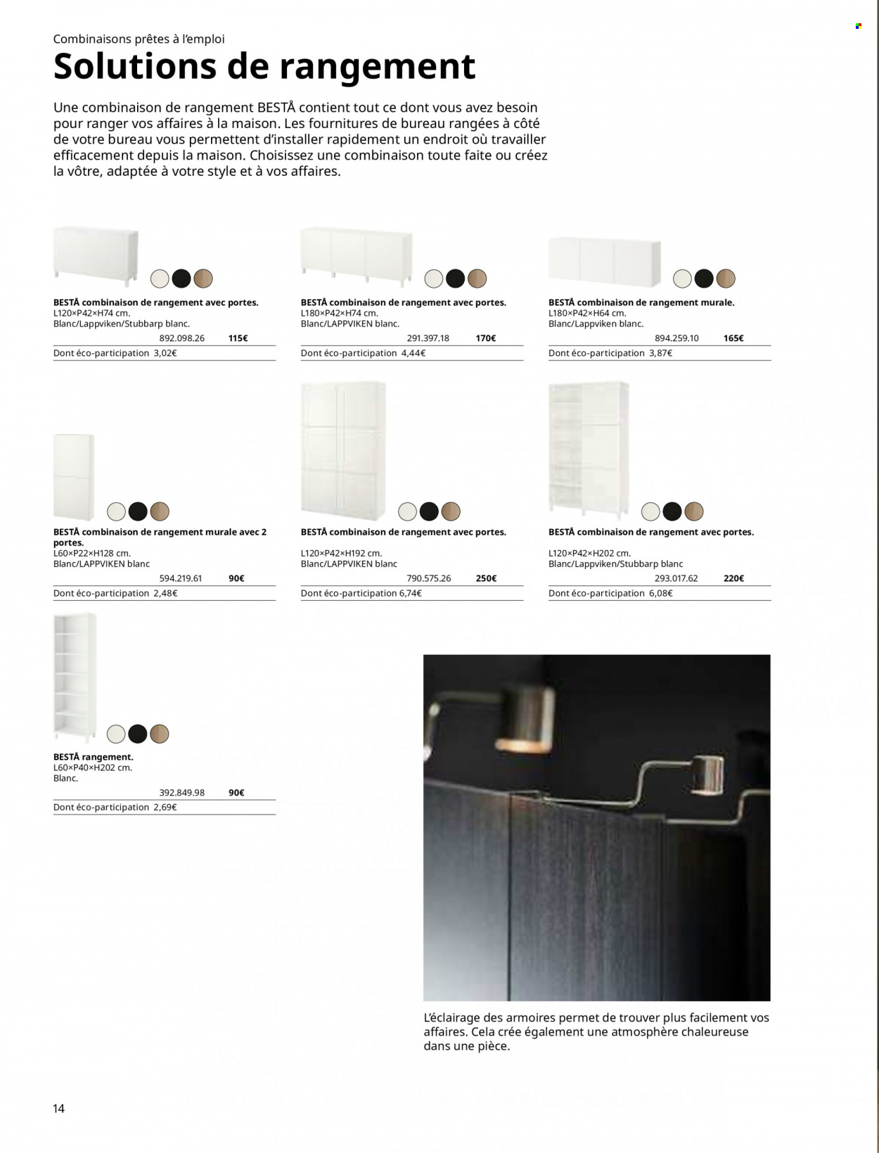 thumbnail - Catalogue IKEA - Produits soldés - combinaison de rangement. Page 14.