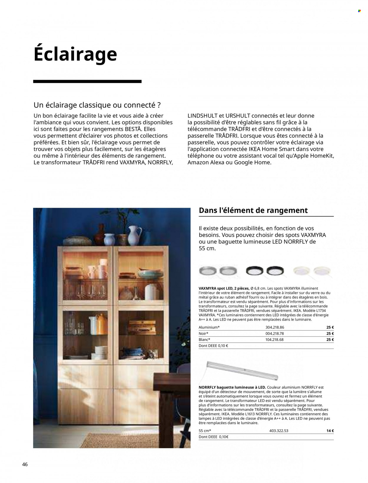 thumbnail - Catalogue IKEA - Produits soldés - verre, pile alcaline, lampe. Page 46.