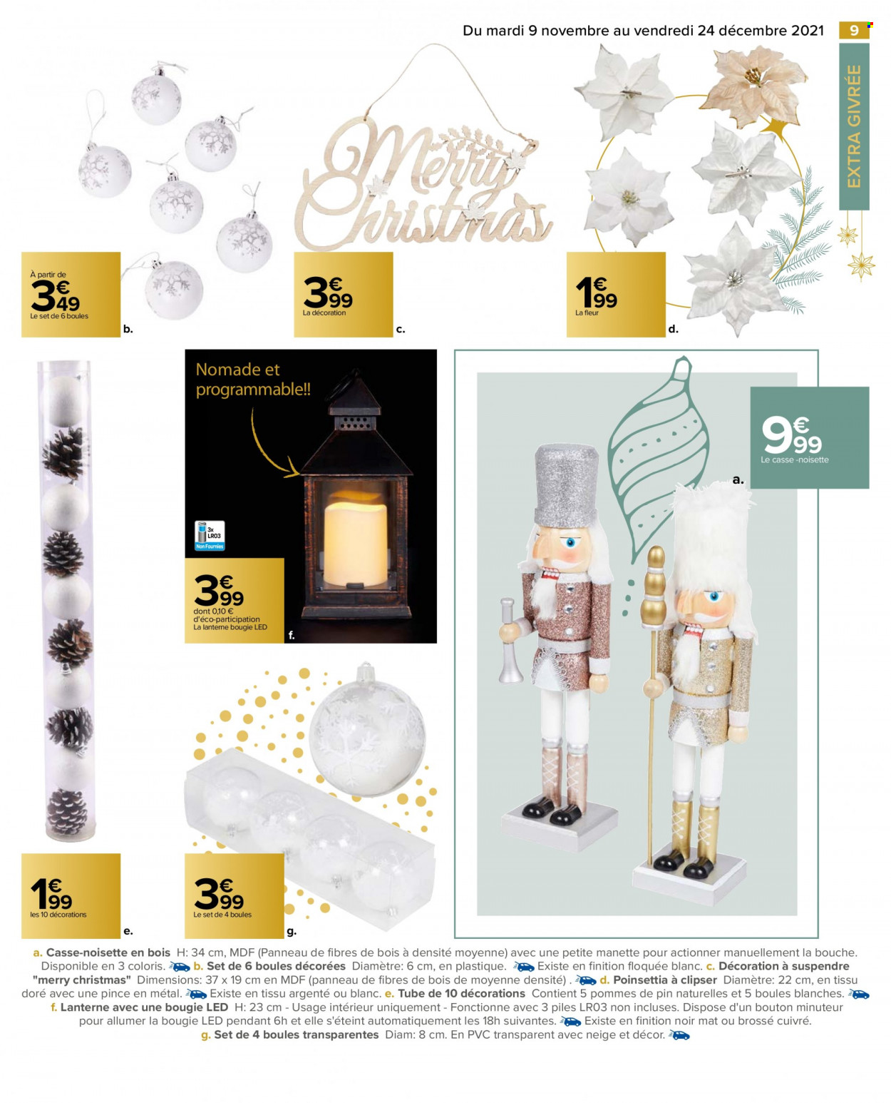 Catalogue Carrefour Hypermarchés - 09/11/2021 - 24/12/2021. Page 9