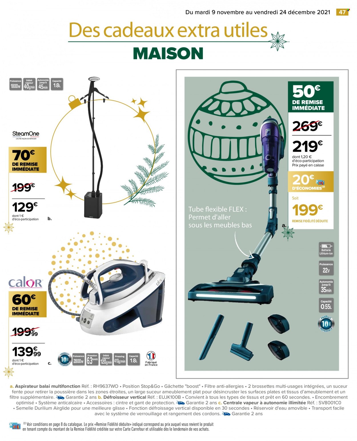 Catalogue Carrefour Hypermarchés - 09/11/2021 - 24/12/2021. Page 47