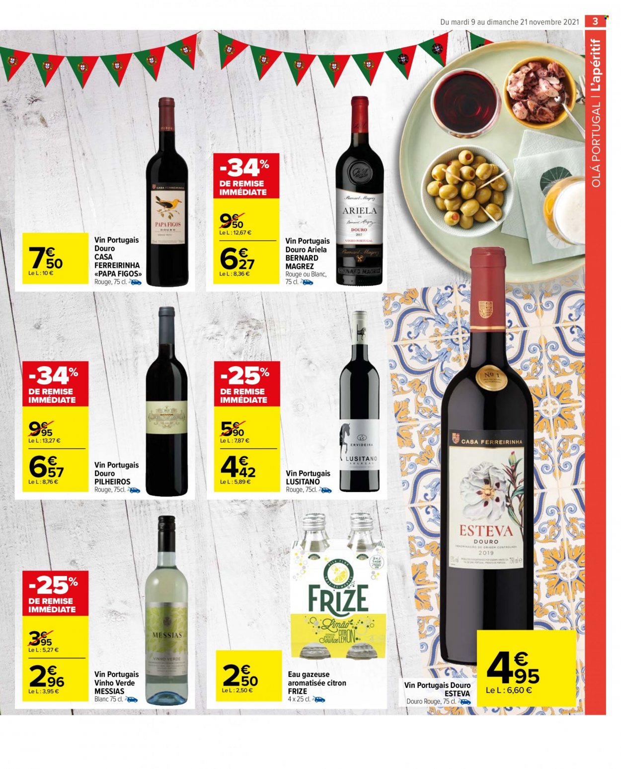 thumbnail - Catalogue Carrefour Market - 09/11/2021 - 21/11/2021 - Produits soldés - eau gazeuse, vin. Page 3.