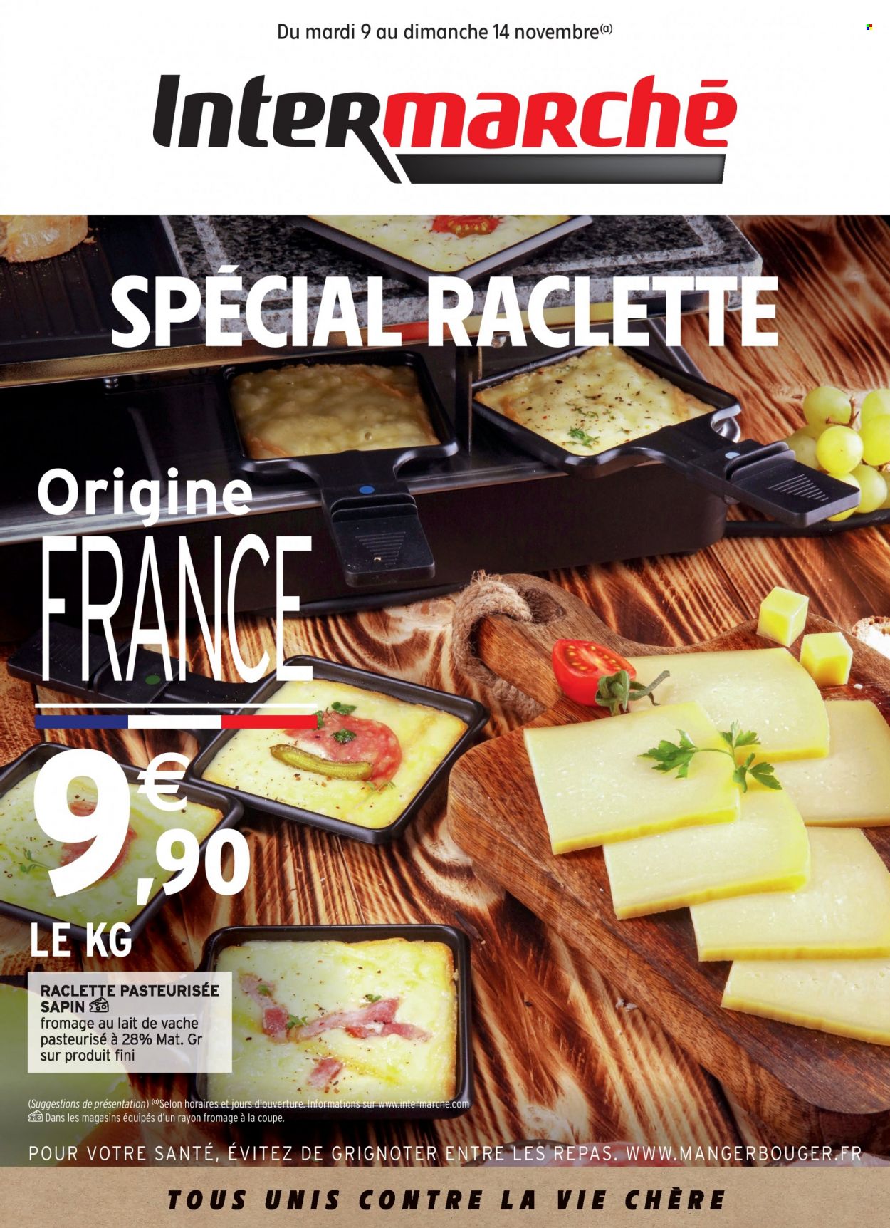 Catalogue Intermarché - 09/11/2021 - 14/11/2021 - Produits soldés - fromage. Page 1.