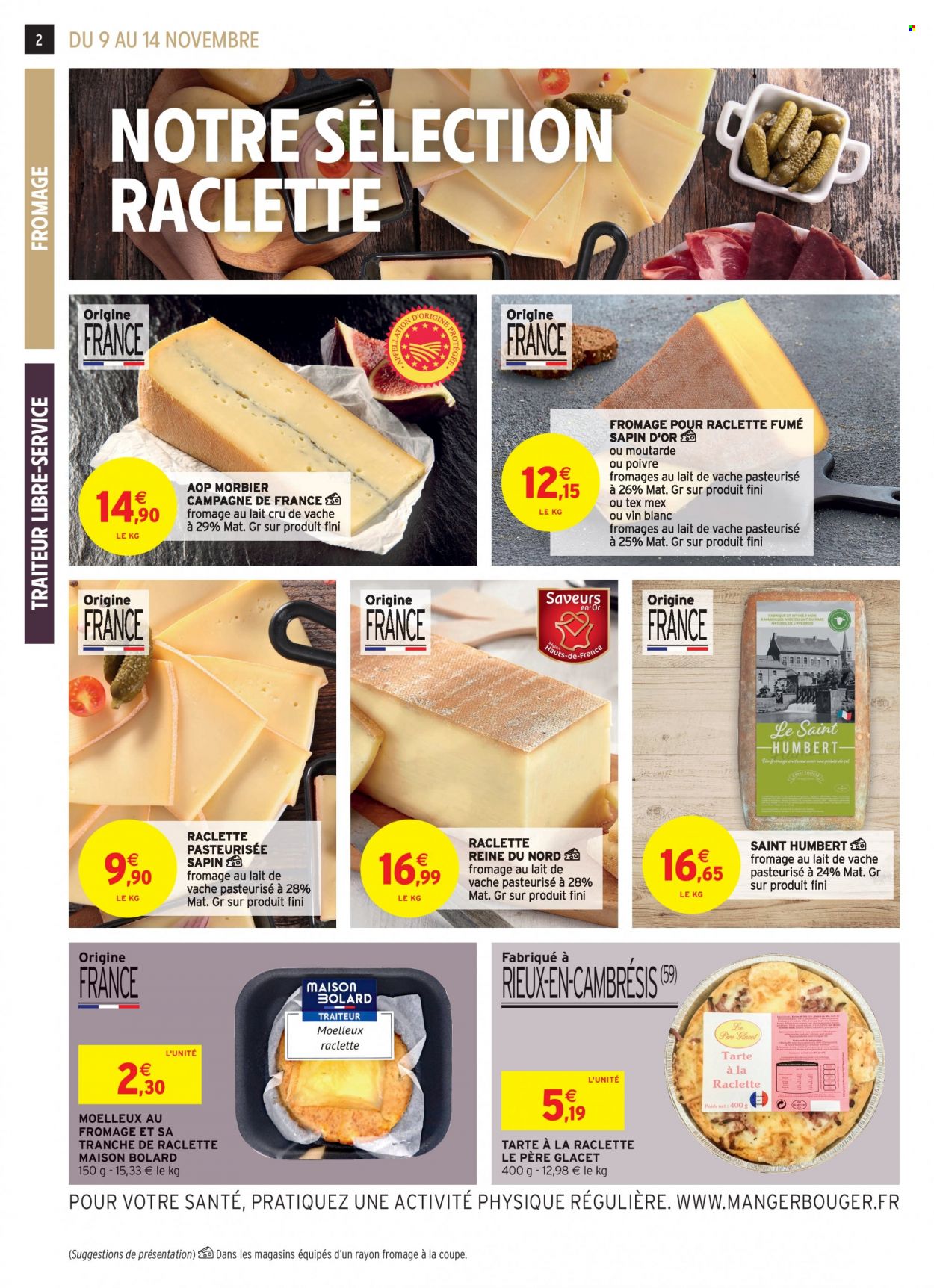 thumbnail - Catalogue Intermarché - 09/11/2021 - 14/11/2021 - Produits soldés - tarte, Maroilles, Morbier, maison. Page 2.
