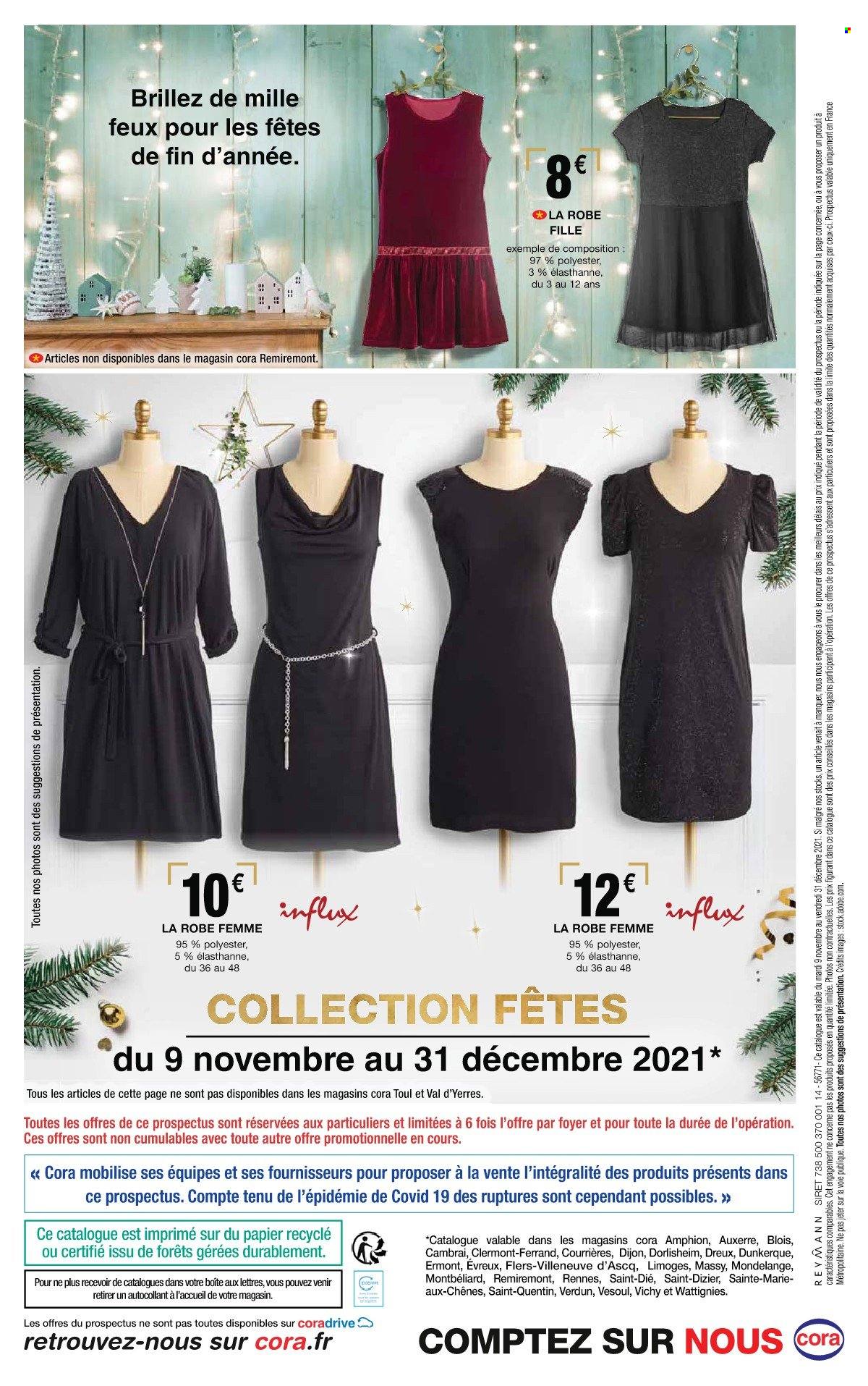 thumbnail - Catalogue Cora - 09/11/2021 - 31/12/2021 - Produits soldés - Vichy, robe. Page 12.