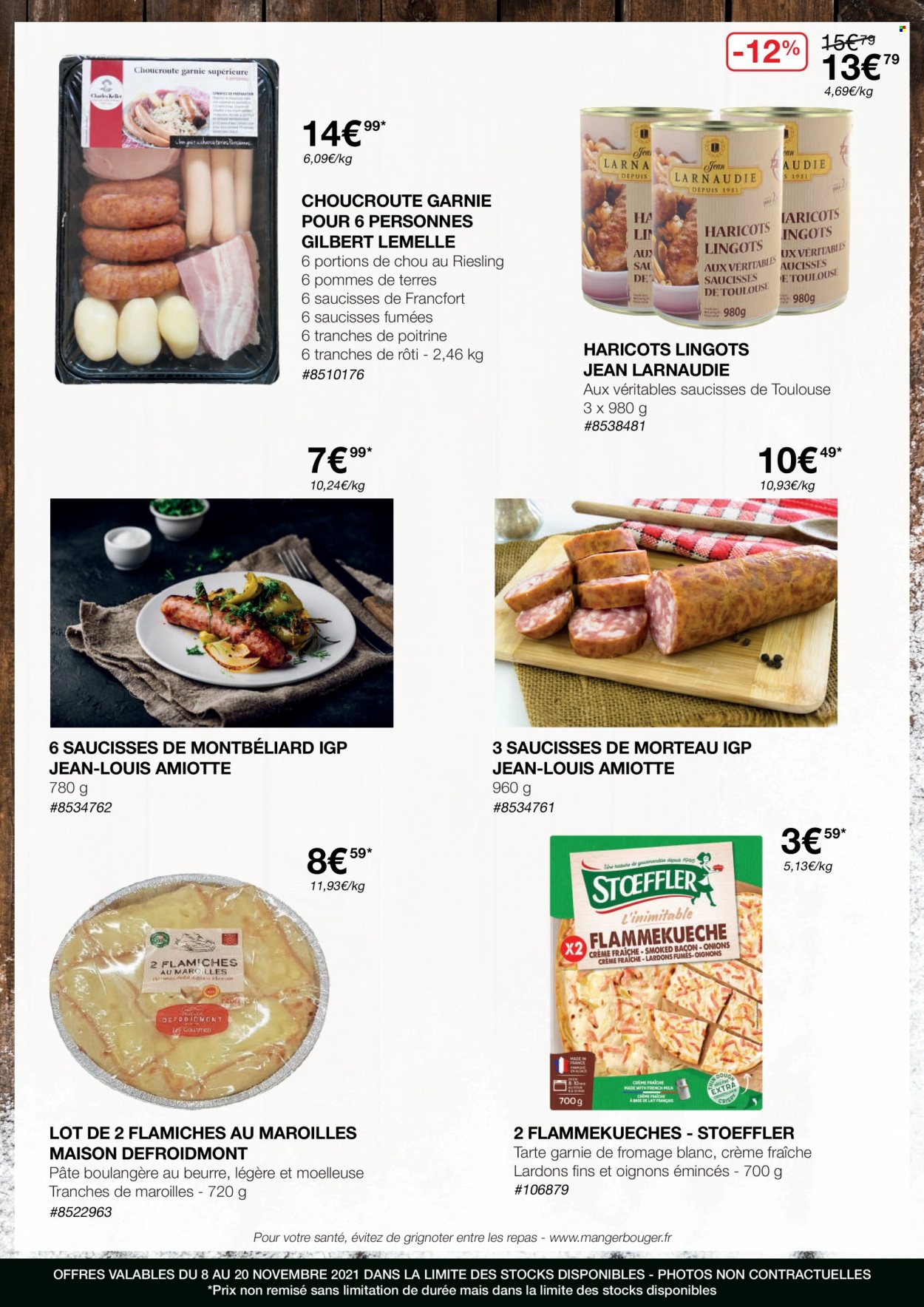 thumbnail - Catalogue Costco - 08/11/2021 - 20/11/2021 - Produits soldés - chou, oignons, oignons émincés, tarte, choucroute, Stoeffler, fromage blanc, crème fraîche, haricots, jeans, maison. Page 4.