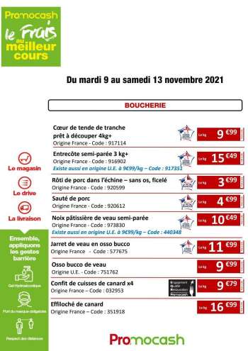 Catalogue Promocash - 09/11/2021 - 13/11/2021.