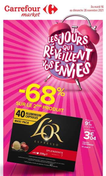 Catalogue Carrefour Market - 16/11/2021 - 28/11/2021.
