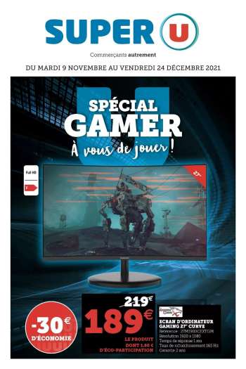 Catalogue SUPER U - 09/11/2021 - 24/12/2021.