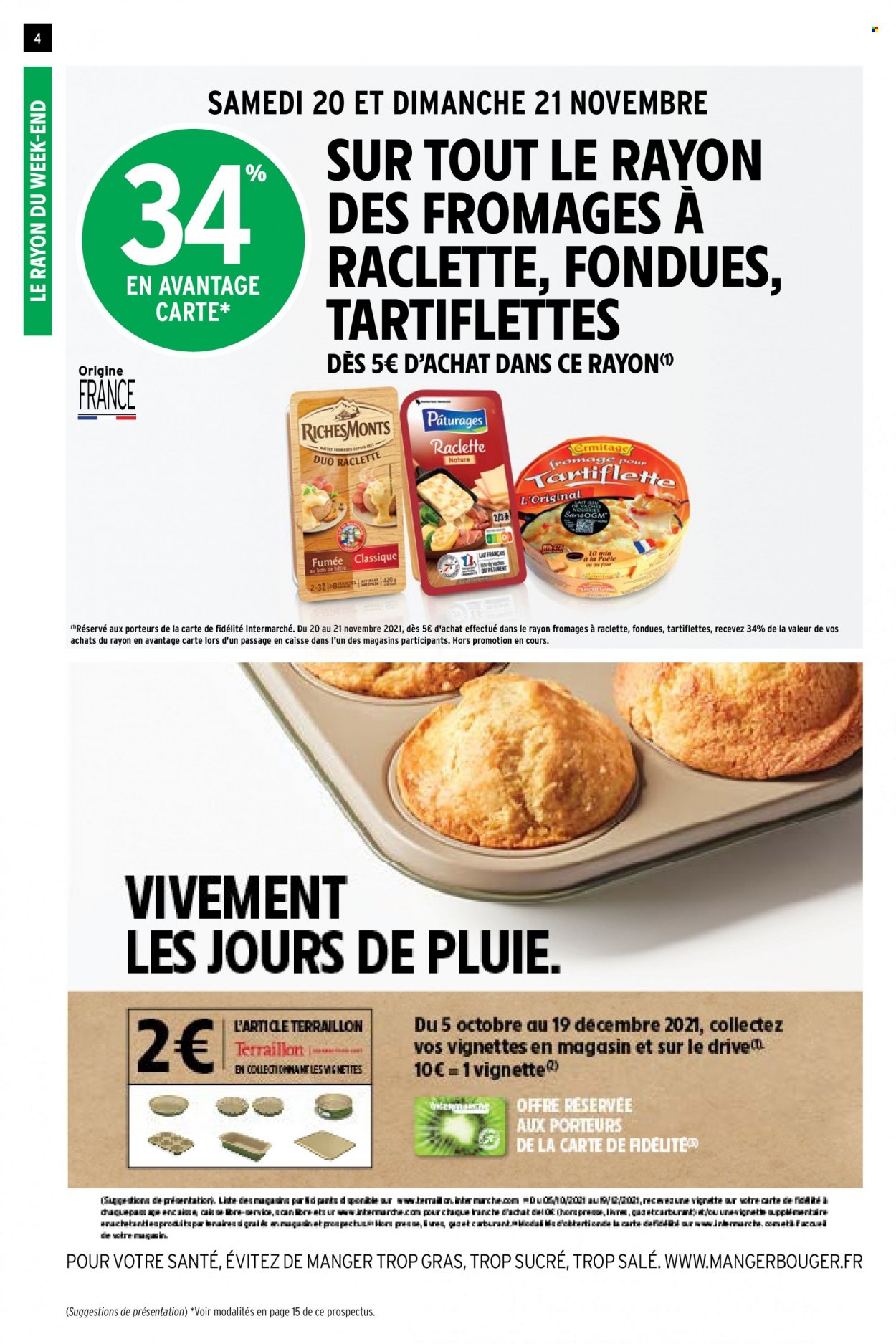thumbnail - Catalogue Intermarché Express - 16/11/2021 - 21/11/2021 - Produits soldés - La Raclette. Page 4.