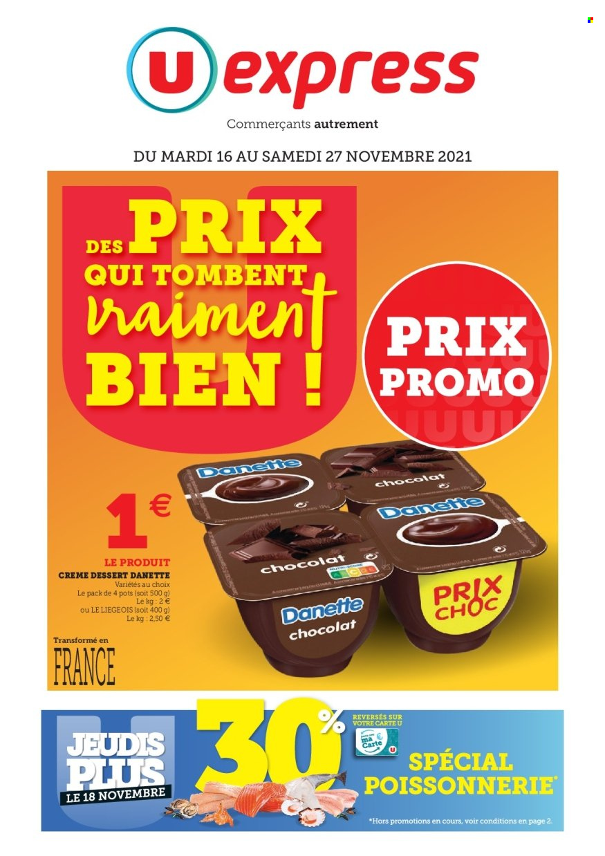 Catalogue U express - 16/11/2021 - 27/11/2021. Page 1