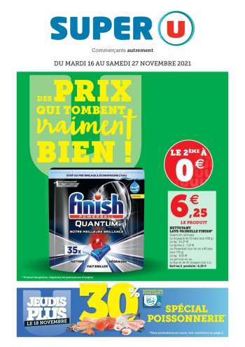 Catalogue SUPER U - 16/11/2021 - 27/11/2021.