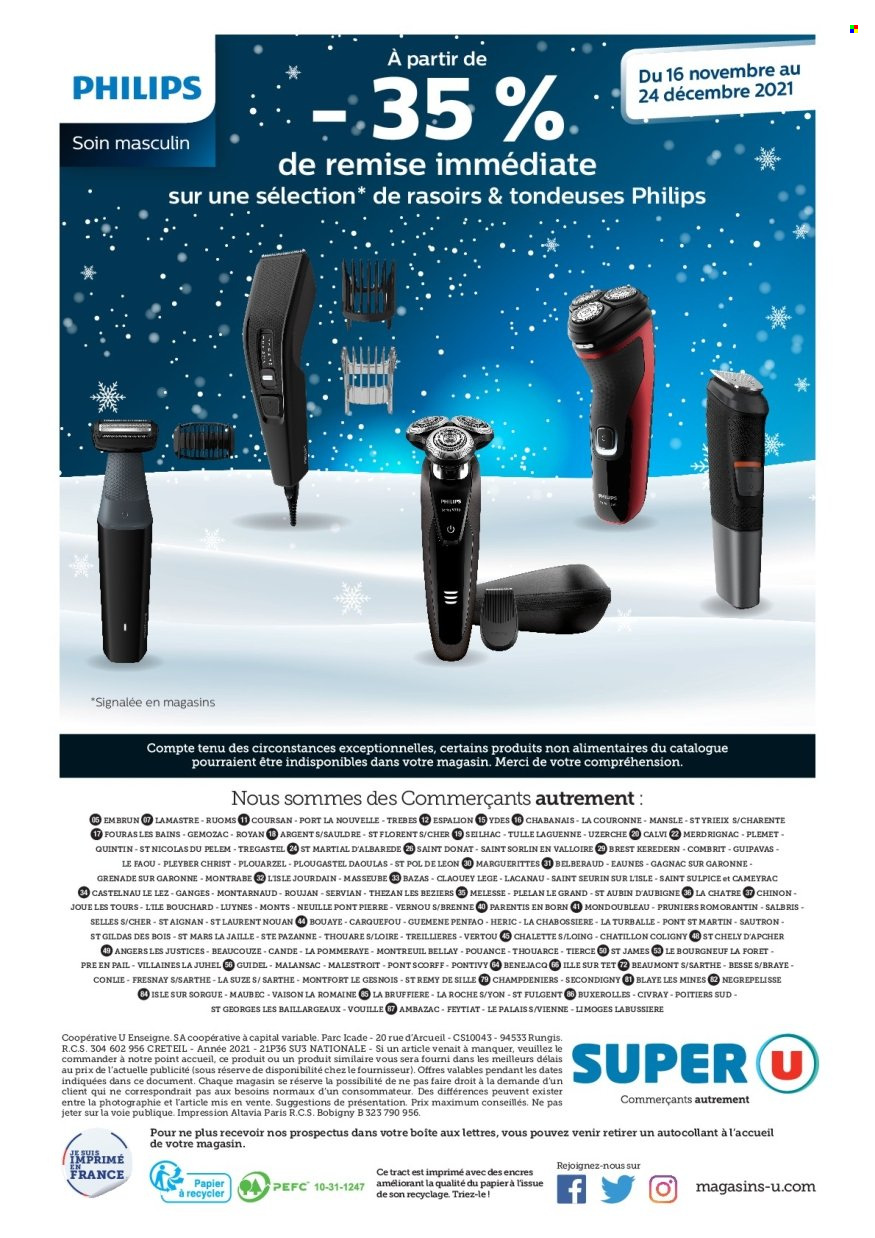Catalogue SUPER U - 16/11/2021 - 24/12/2021. Page 48