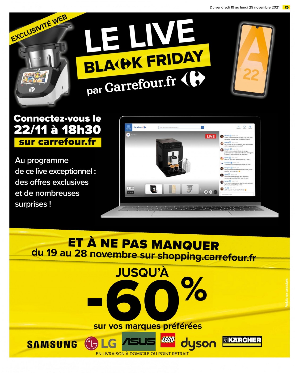 Catalogue Carrefour Hypermarchés - 19/11/2021 - 29/11/2021. Page 13