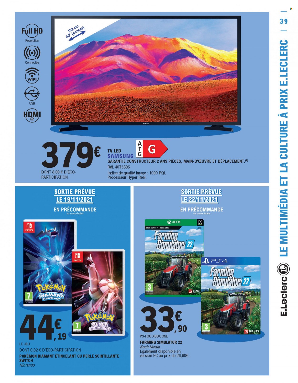 Catalogue E.Leclerc - 16/11/2021 - 27/11/2021. Page 39