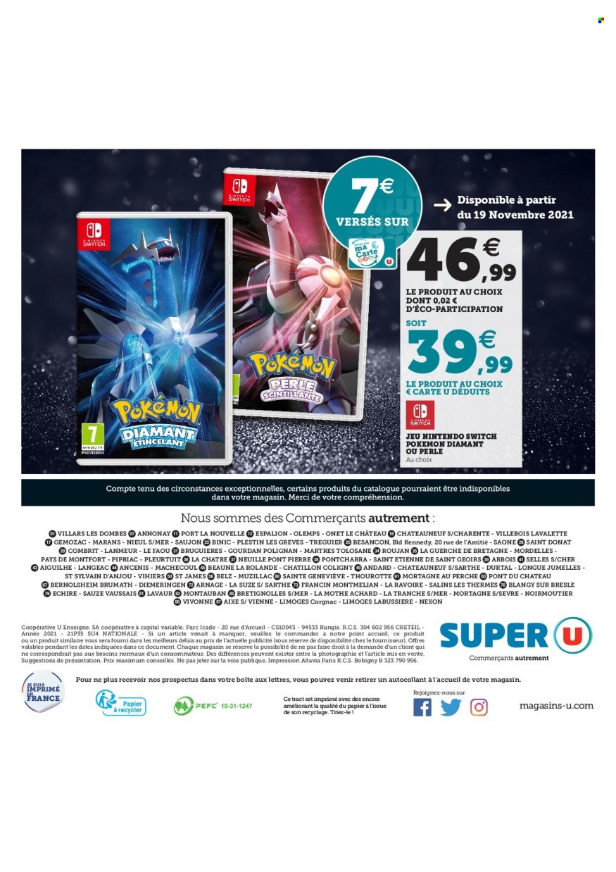 Catalogue SUPER U - 16/11/2021 - 24/12/2021. Page 32