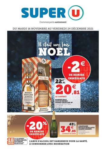 Catalogue SUPER U - 16/11/2021 - 24/12/2021.