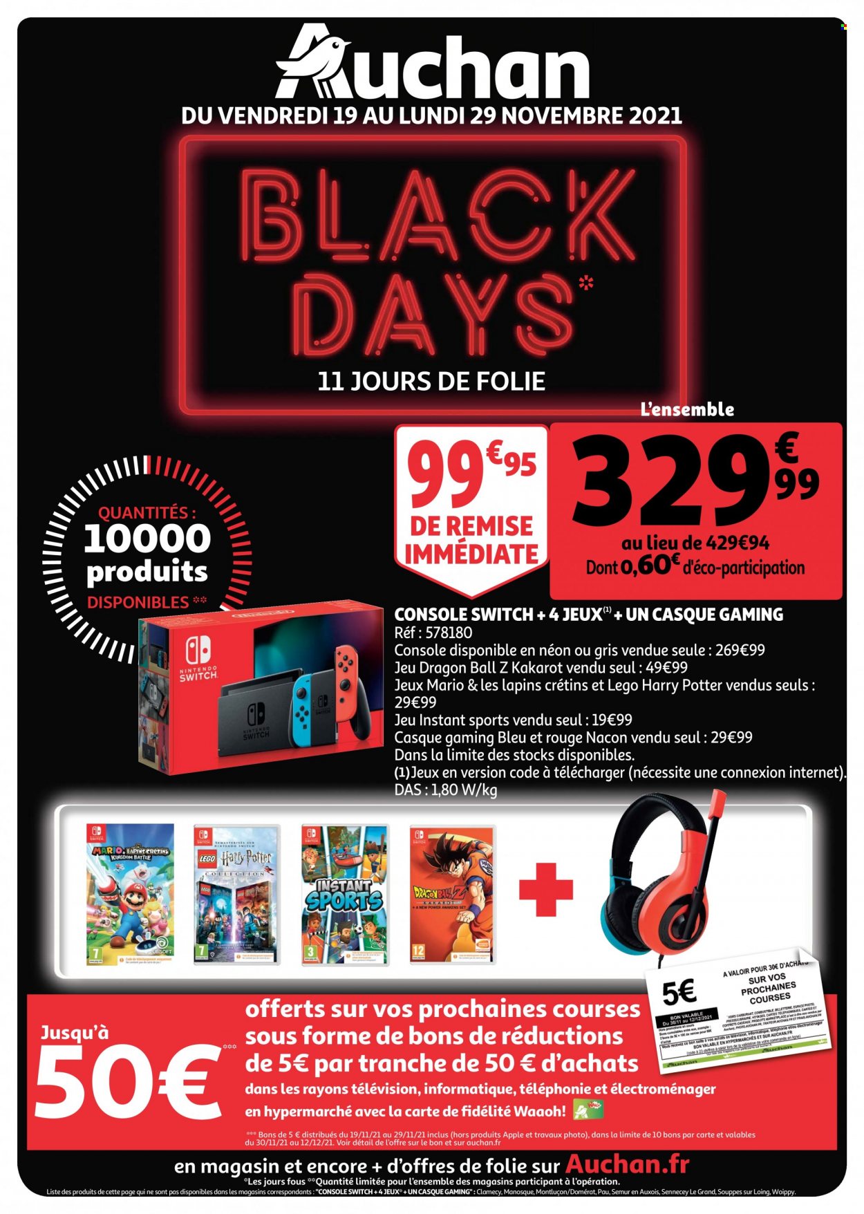 Catalogue Auchan - 19/11/2021 - 29/11/2021. Page 1