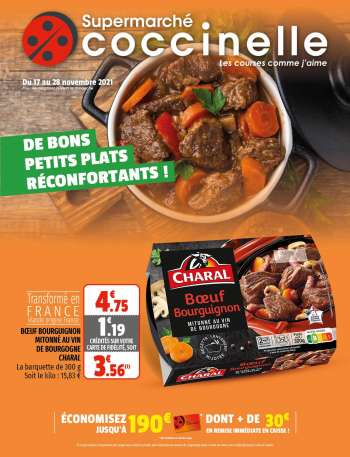 Catalogue Coccinelle Supermarché - 17/11/2021 - 28/11/2021.