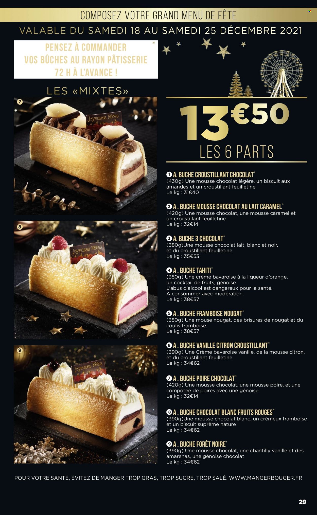 thumbnail - Catalogue Géant Casino - 17/12/2021 - 02/01/2022 - Produits soldés - biscuits, chocolat au lait, chocolat blanc, liqueur. Page 29.