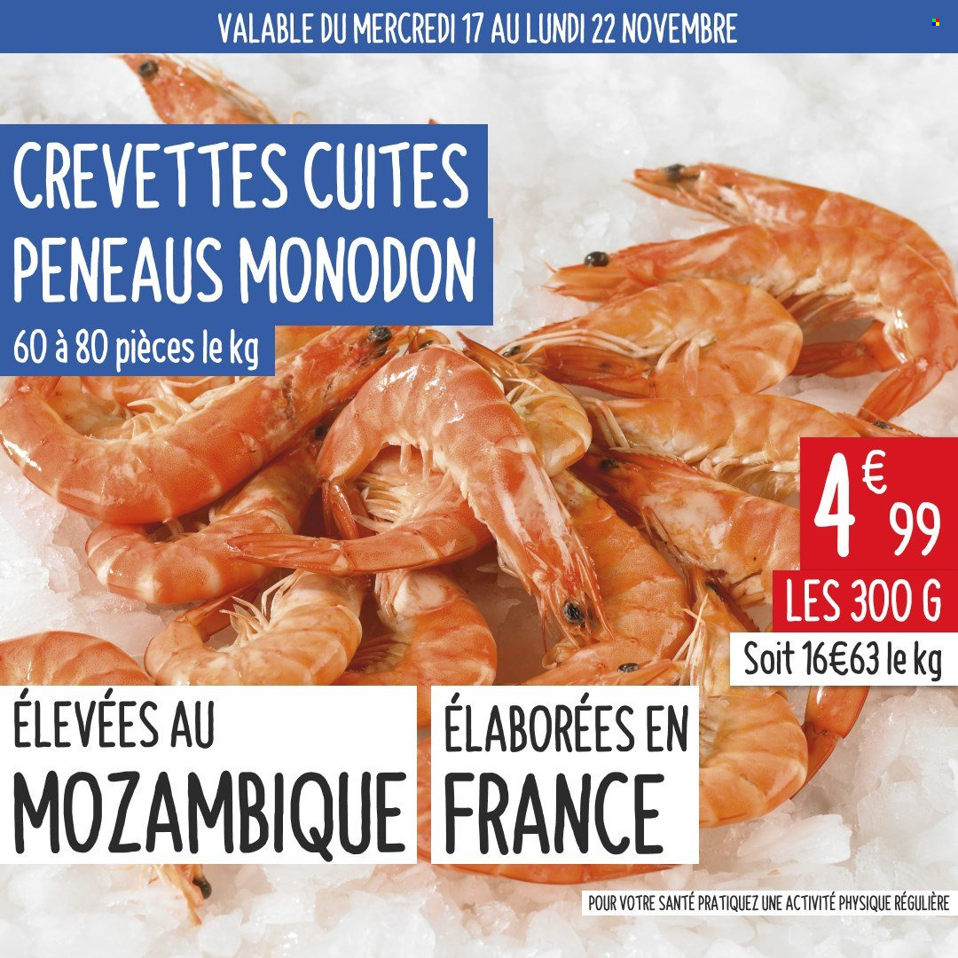 thumbnail - Catalogue Grand Frais - 17/11/2021 - 22/11/2021 - Produits soldés - crevettes. Page 1.