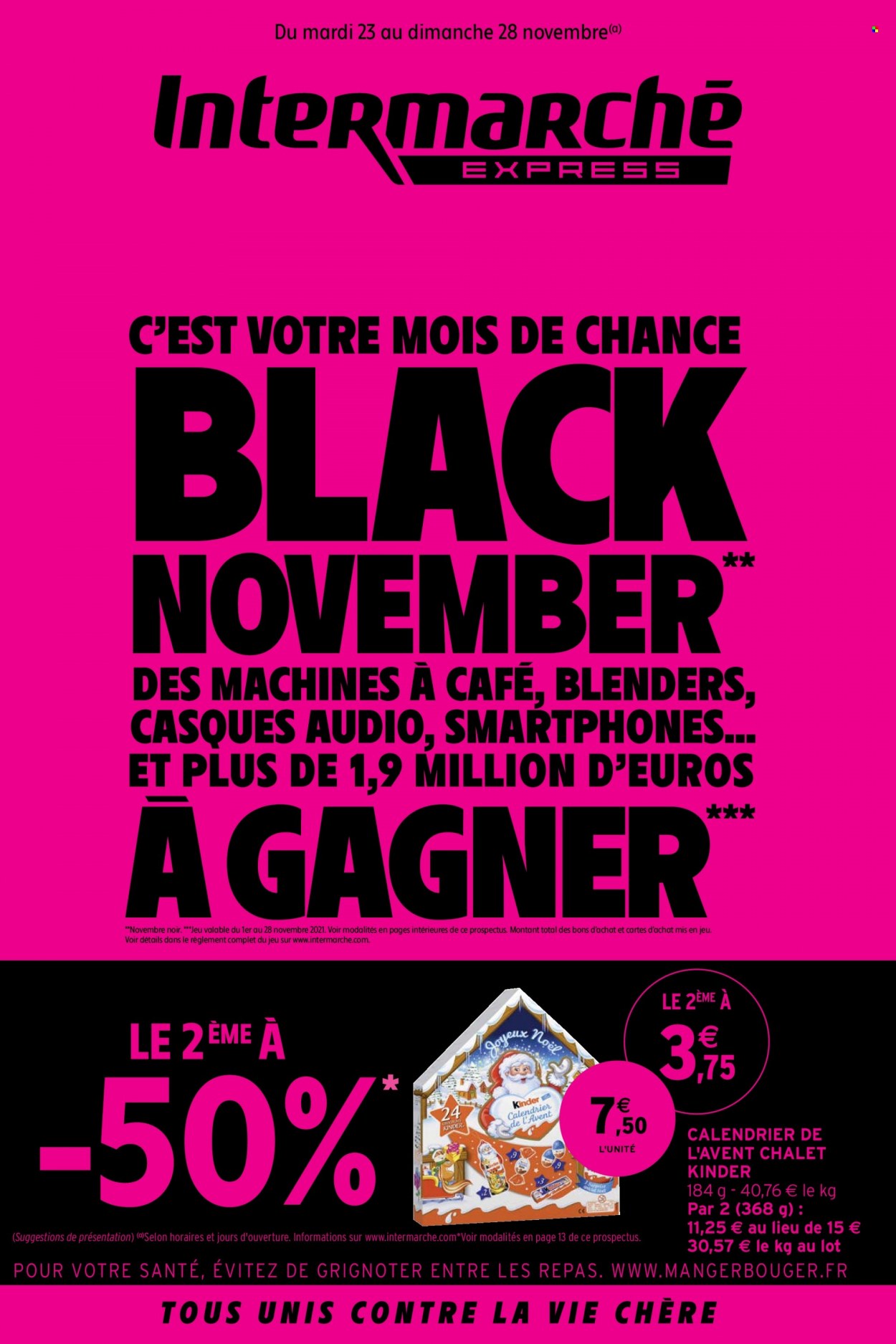 Catalogue Intermarché Express - 23/11/2021 - 28/11/2021. Page 1