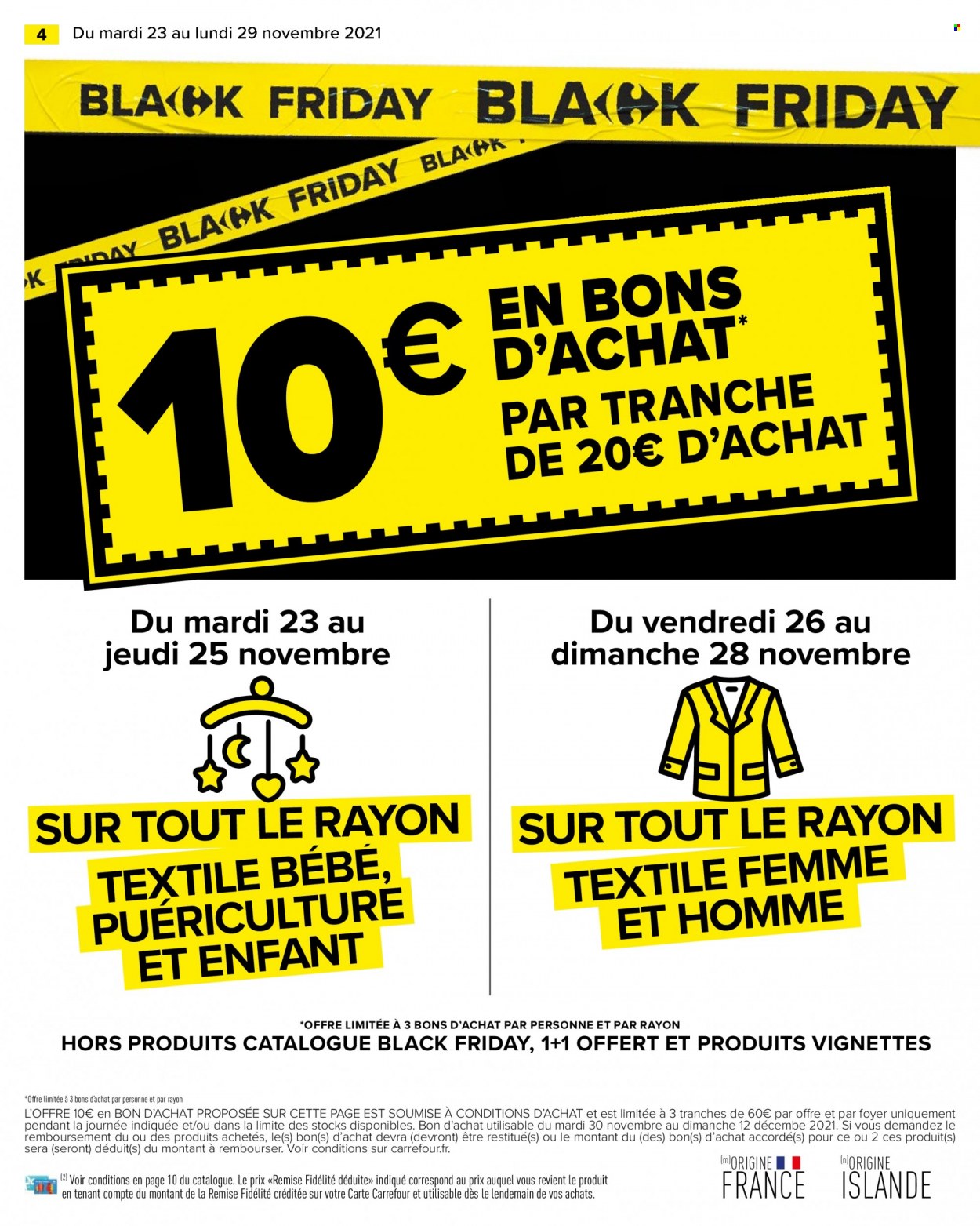 Catalogue Carrefour Hypermarchés - 23/11/2021 - 29/11/2021. Page 4