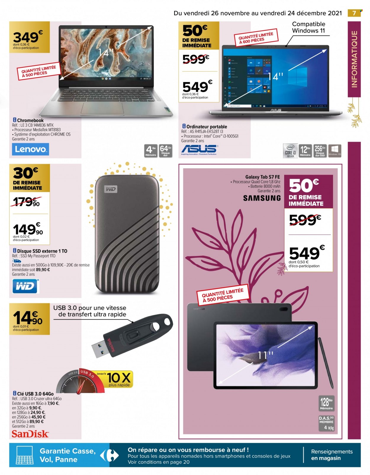 Catalogue Carrefour Hypermarchés - 26/11/2021 - 24/12/2021. Page 7