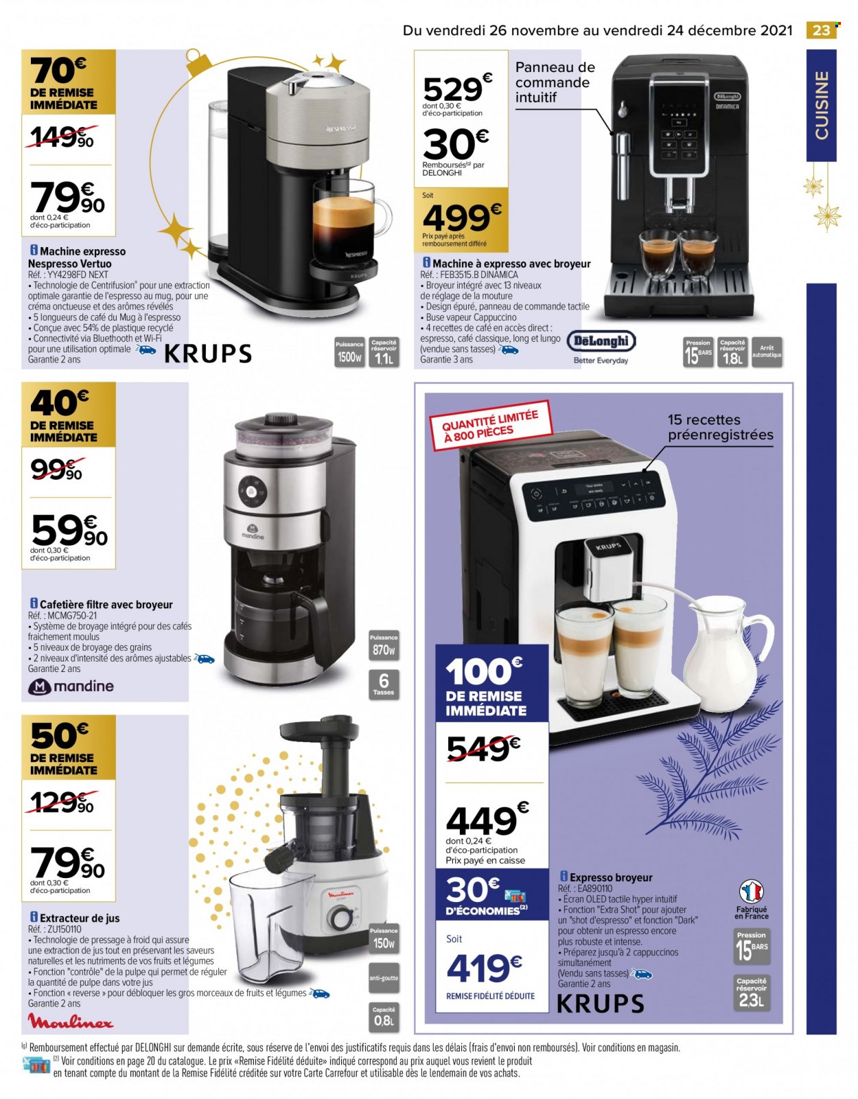 Catalogue Carrefour Hypermarchés - 26/11/2021 - 24/12/2021. Page 23