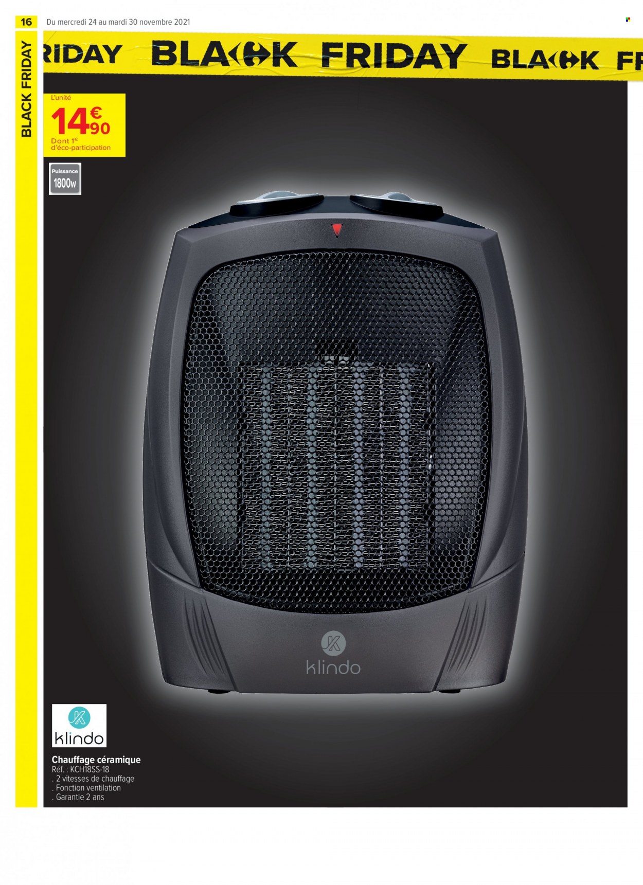 Catalogue Carrefour Contact - 24/11/2021 - 30/11/2021. Page 16