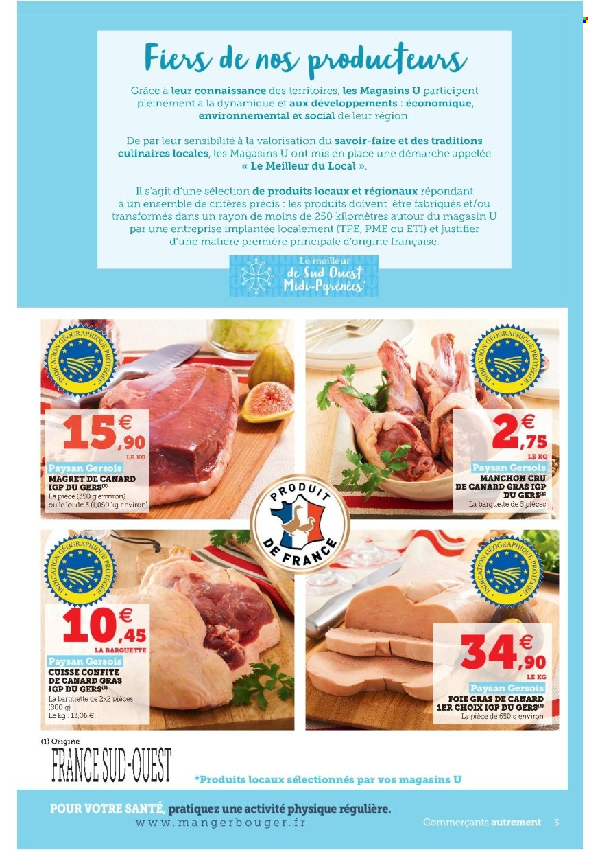 thumbnail - Catalogue SUPER U - 23/11/2021 - 05/12/2021 - Produits soldés - magret de canard, foie gras. Page 3.