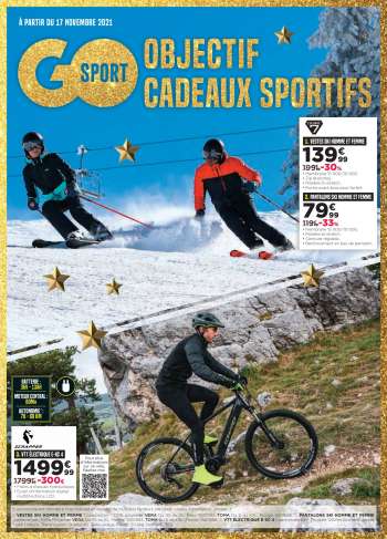 Catalogue Go Sport - 17/11/2021 - 27/12/2021.