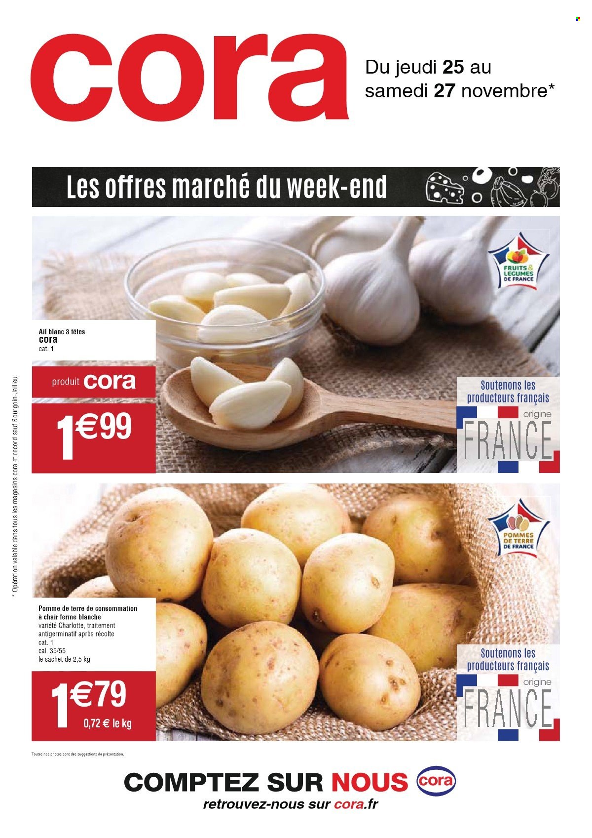 thumbnail - Catalogue Cora - 25/11/2021 - 27/11/2021 - Produits soldés - ail, pommes de terre. Page 2.