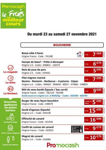 Catalogue Promocash - 23/11/2021 - 27/11/2021.