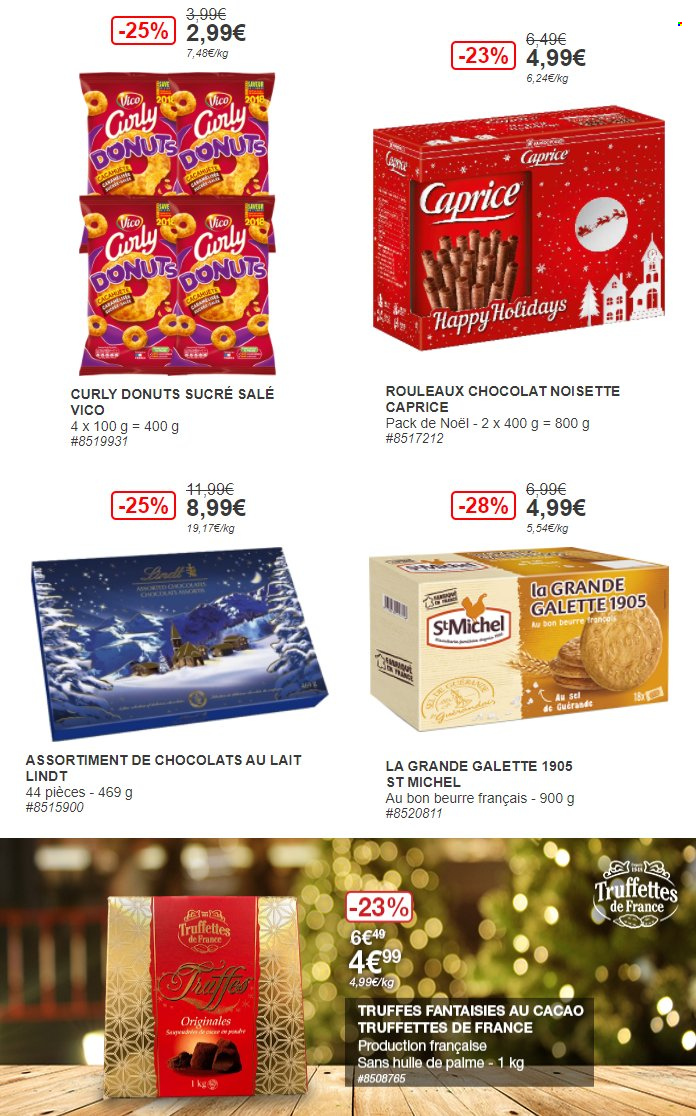 thumbnail - Catalogue Costco - 22/11/2021 - 05/12/2021 - Produits soldés - galettes, donut, beurre, Lindt, truffes, St Michel, Vico. Page 2.