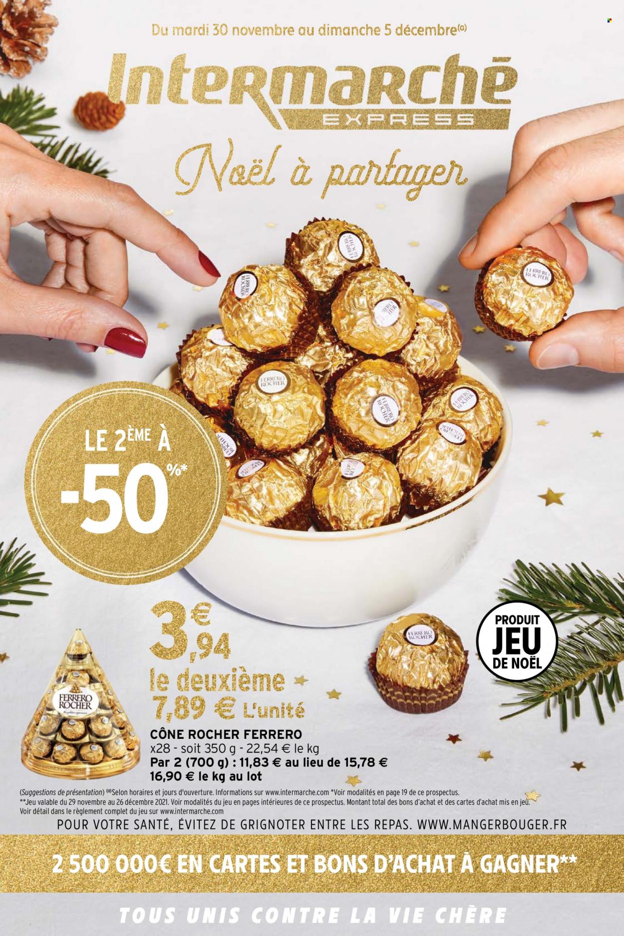 Catalogue Intermarché Express - 30/11/2021 - 05/12/2021. Page 1