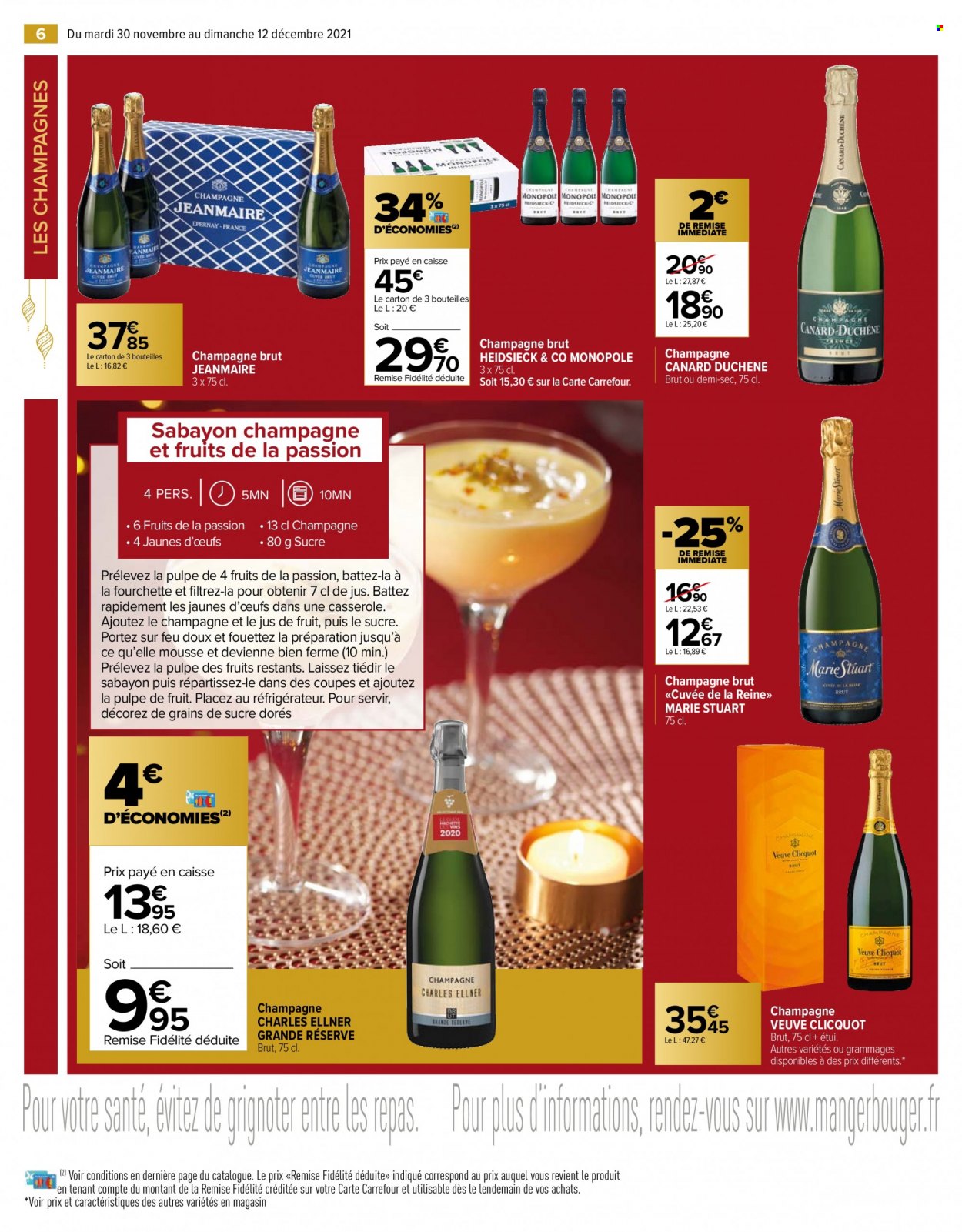 thumbnail - Catalogue Carrefour Market - 30/11/2021 - 12/12/2021 - Produits soldés - alcool, champagne, fourchette. Page 6.