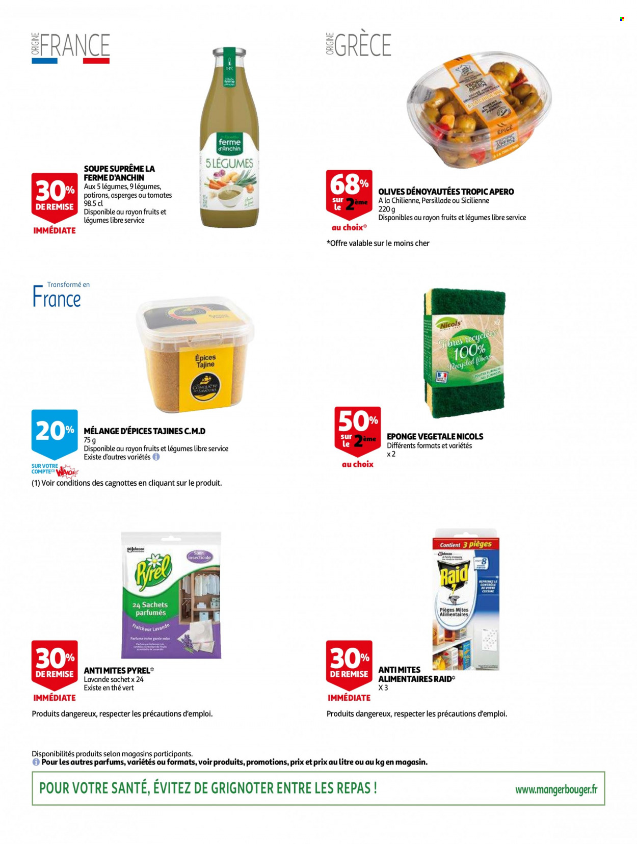 thumbnail - Catalogue Auchan - 01/12/2021 - 14/12/2021 - Produits soldés - soupe, olives, thé, thé vert, lavande. Page 10.