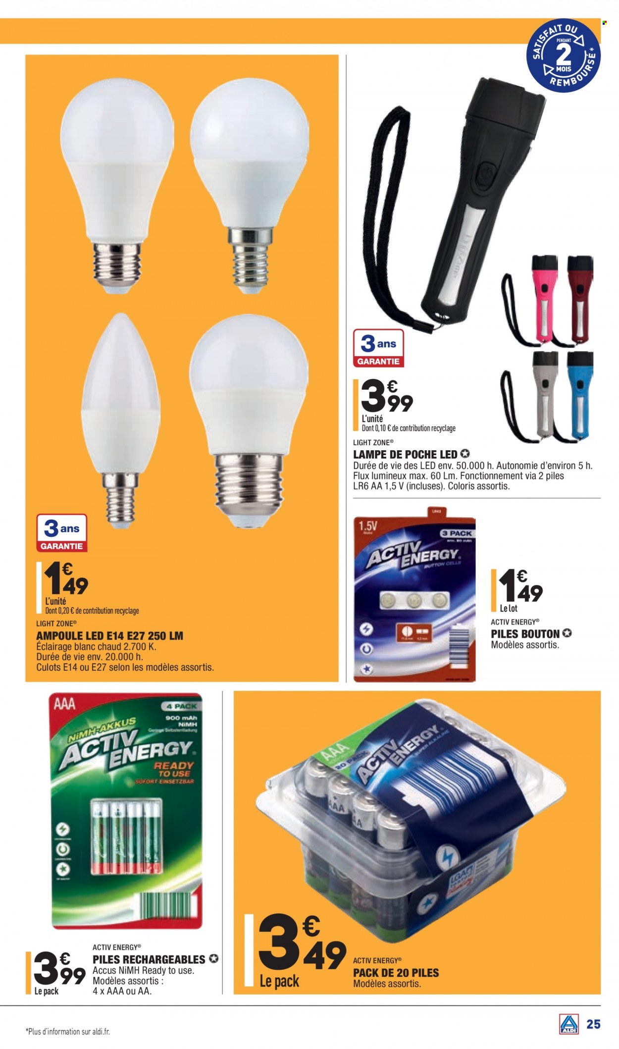 thumbnail - Catalogue ALDI - 07/12/2021 - 13/12/2021 - Produits soldés - ampoule LED. Page 27.