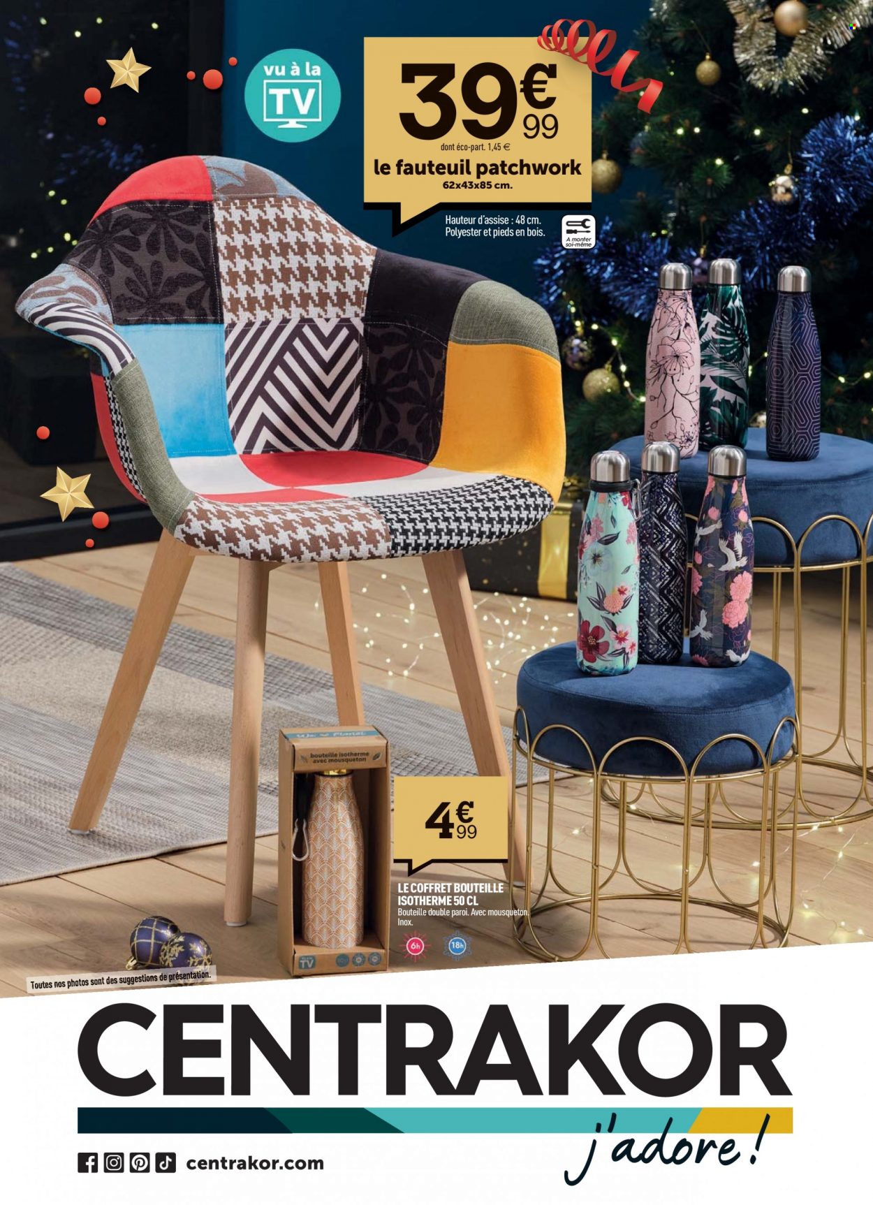thumbnail - Catalogue Centrakor - 06/12/2021 - 18/12/2021 - Produits soldés - bouteille isotherme, fauteuil. Page 1.