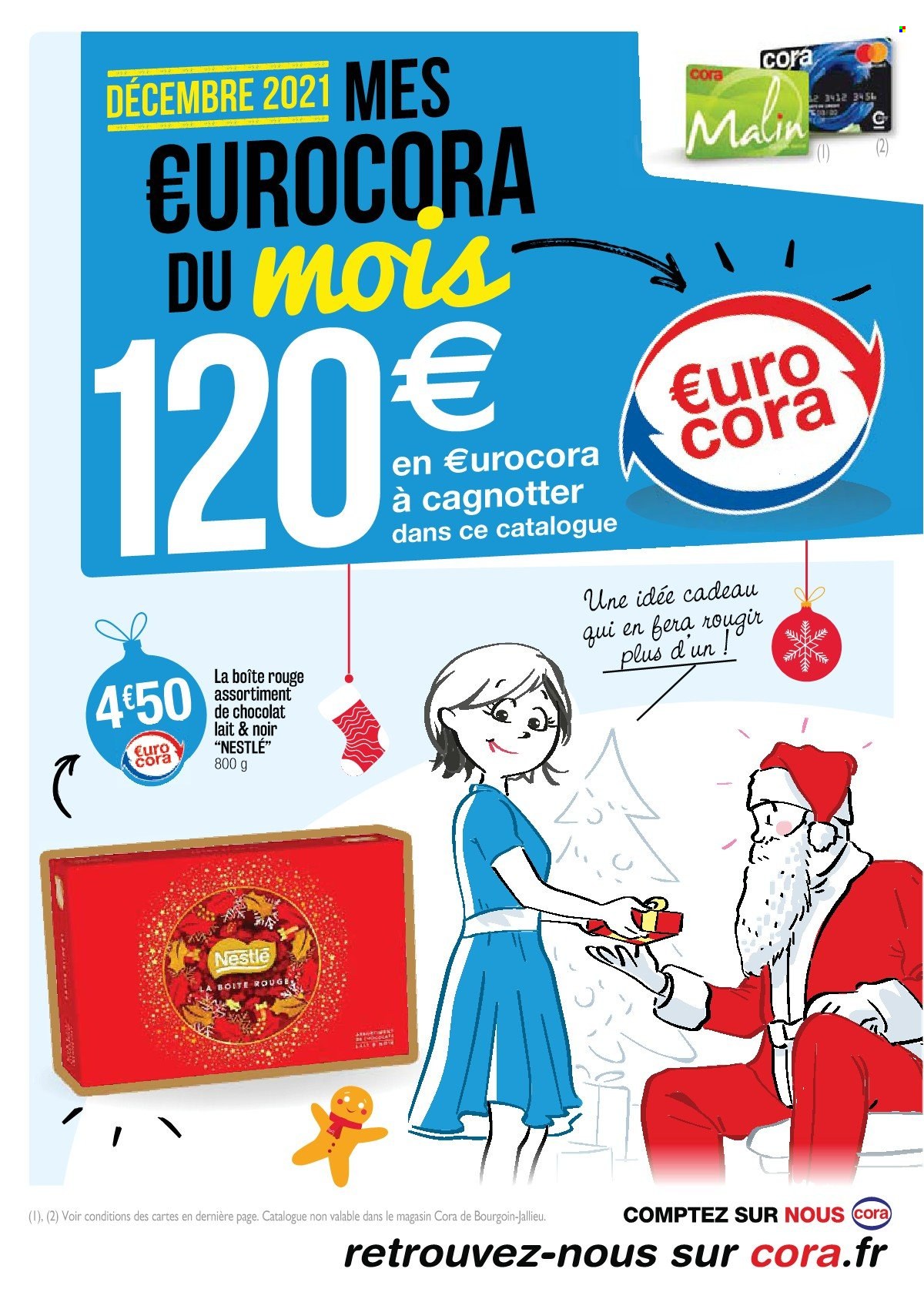 thumbnail - Catalogue Cora - 01/12/2021 - 31/12/2021 - Produits soldés - Nestlé, chocolat. Page 1.