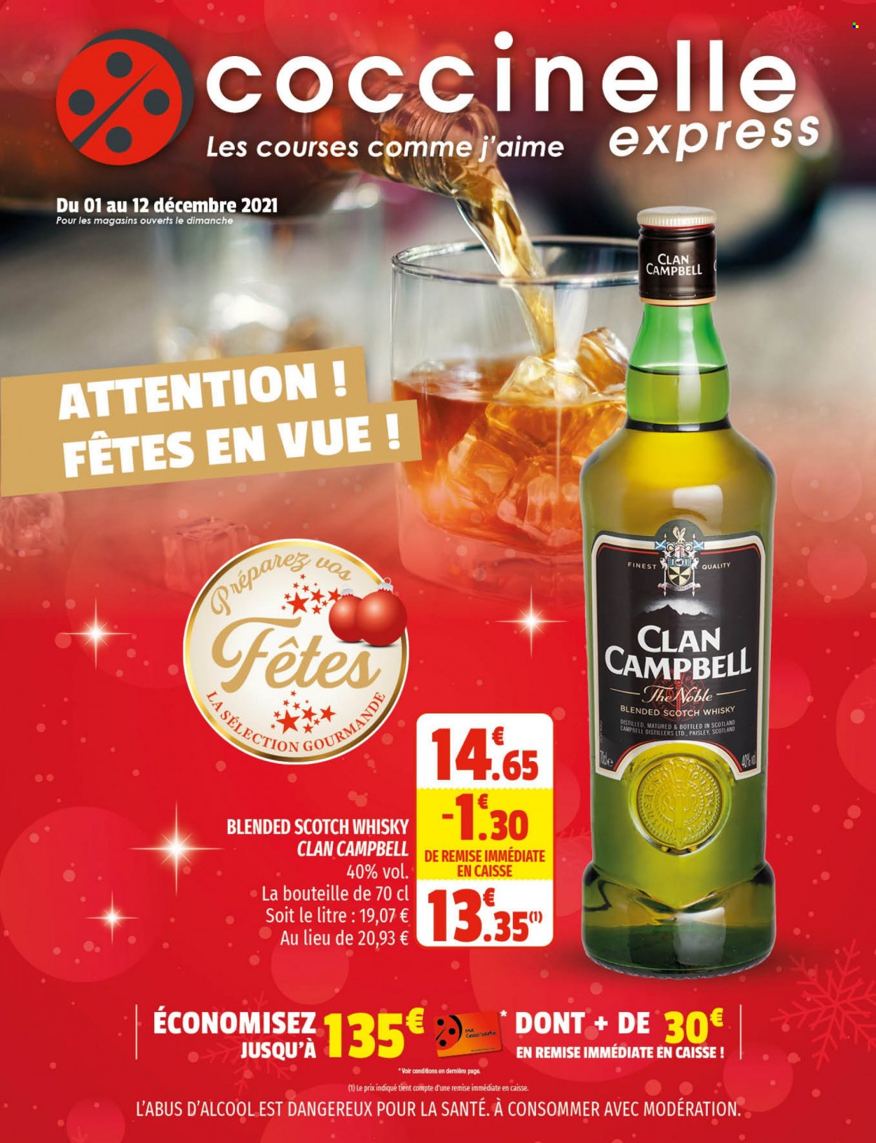 thumbnail - Catalogue Coccinelle Express - 01/12/2021 - 12/12/2021 - Produits soldés - whisky. Page 1.