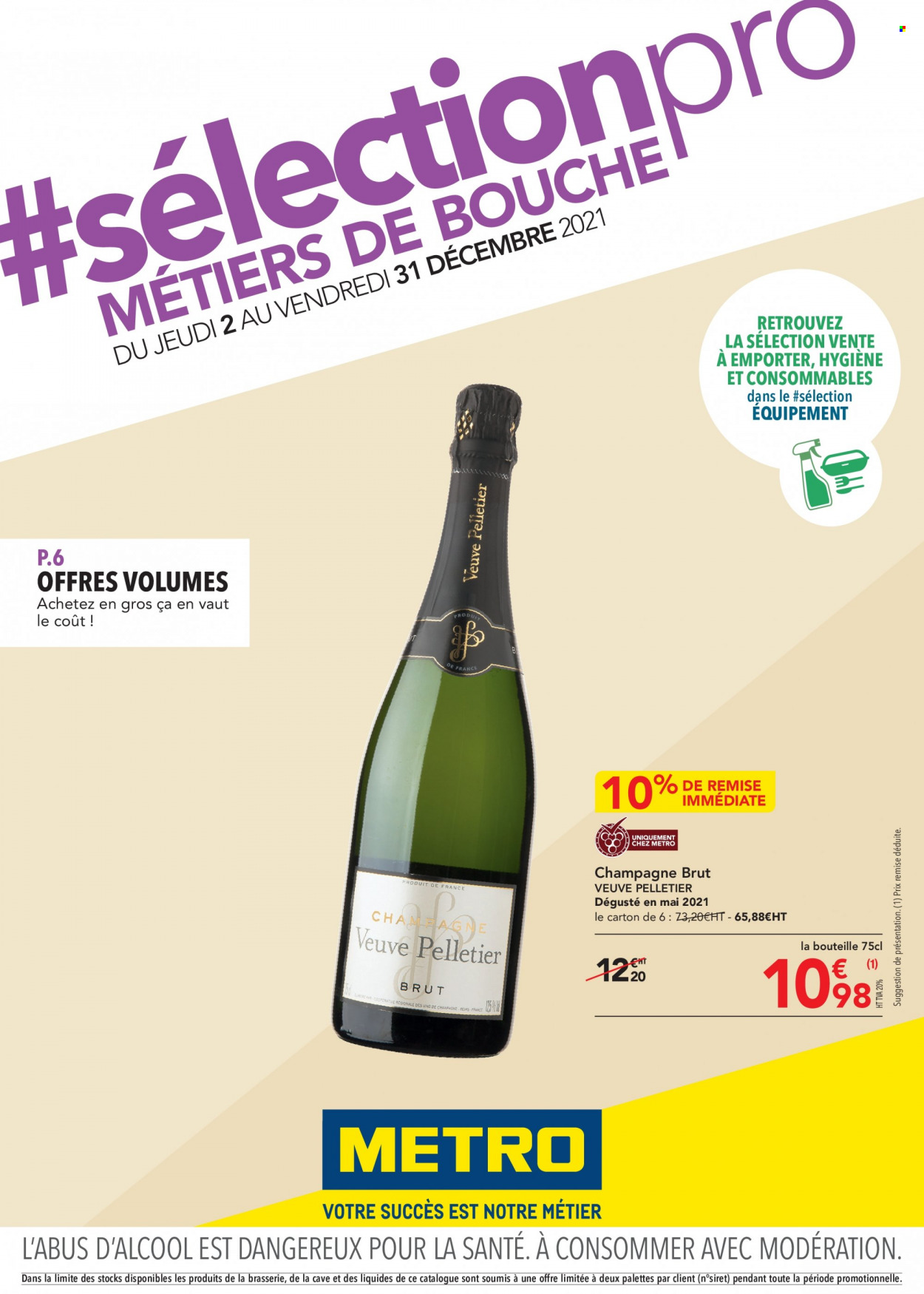 thumbnail - Catalogue Metro - 02/12/2021 - 31/12/2021 - Produits soldés - champagne. Page 1.