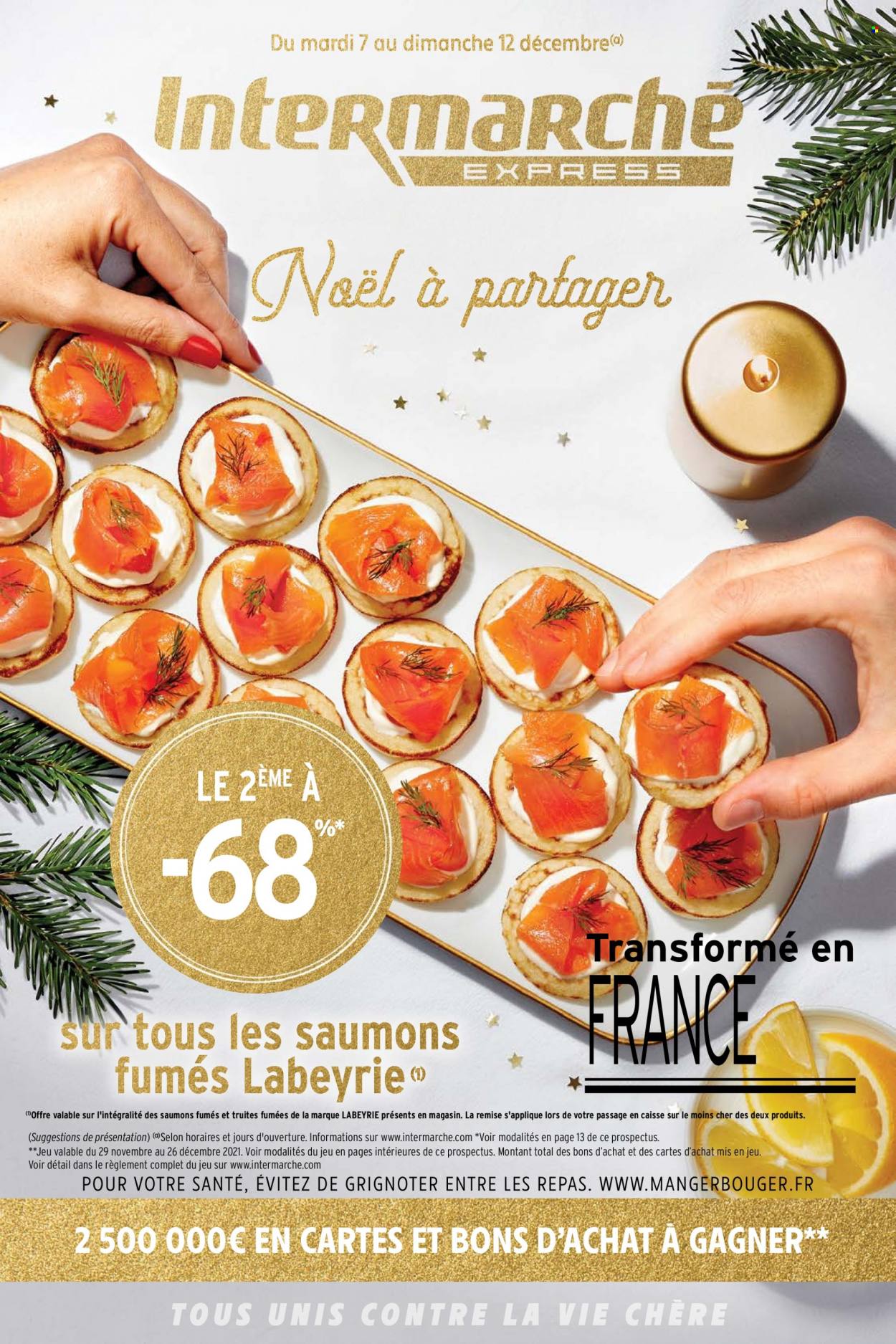 thumbnail - Catalogue Intermarché Express - 07/12/2021 - 19/12/2021 - Produits soldés - Labeyrie. Page 1.